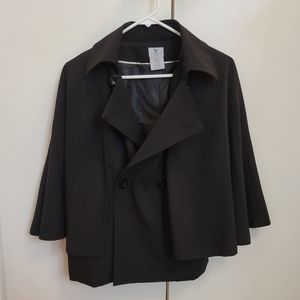 WORTHINGTON WOMENS BLACK  BUTTON UP JACKET